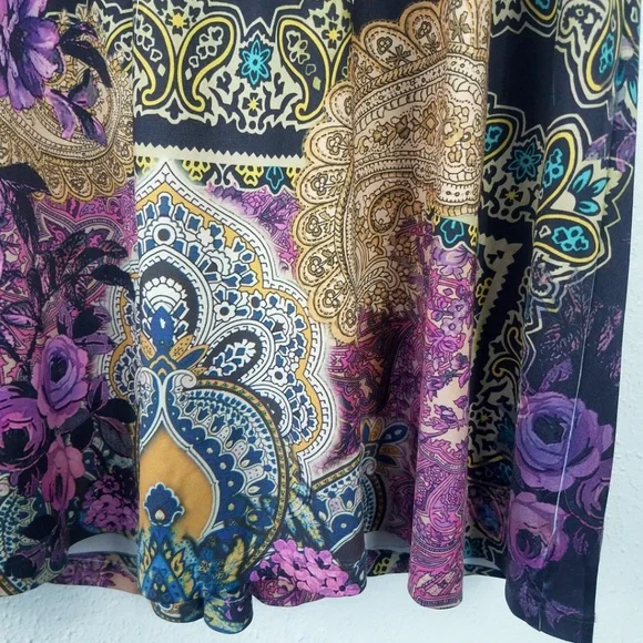 Paisley Rose Blouse Tunic Dress - Picture 7 of 8